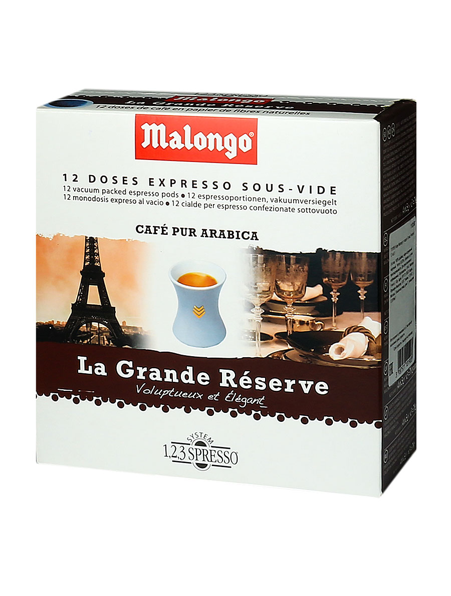 Кофе Malongo в чалдах Grande Reserve